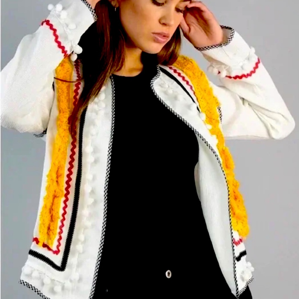 Pom Pom Cardigan
